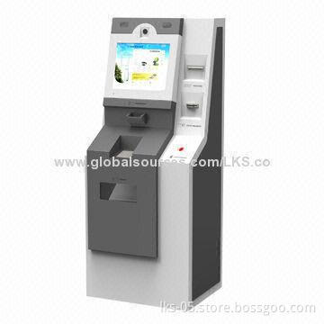 Bank Kiosk ATM with A4 Printer and 17-inch Touch Screen